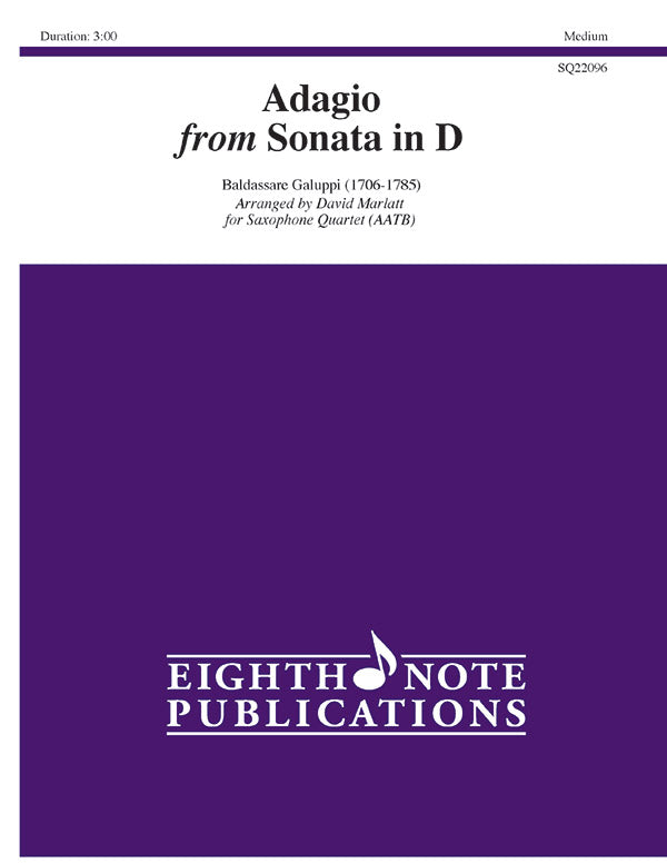 Adagio from Sonata in D Cover Image