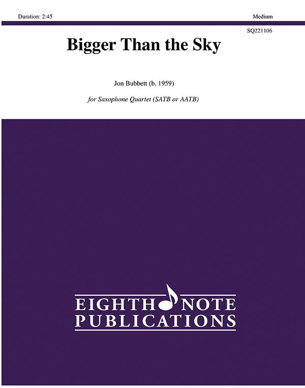 Bigger Than the Sky Cover Image