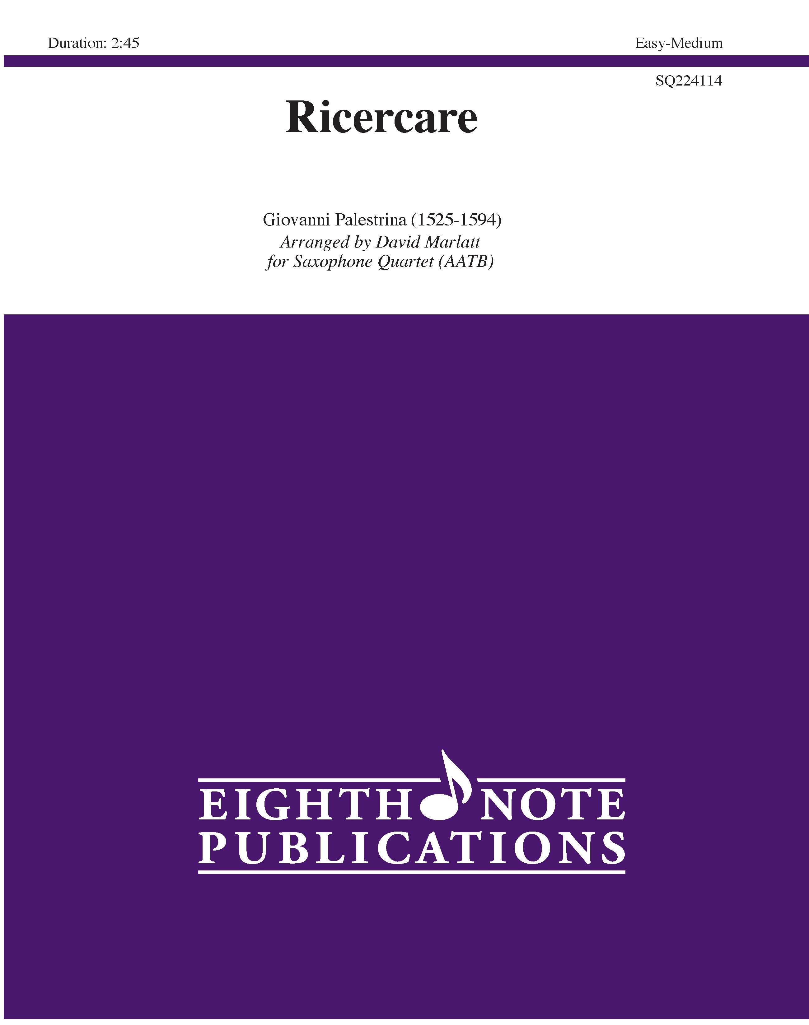 Ricercare Cover Image