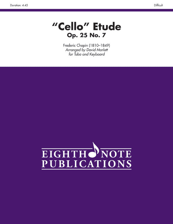 "Cello" Etude, Opus 25, No. 7 Cover Image