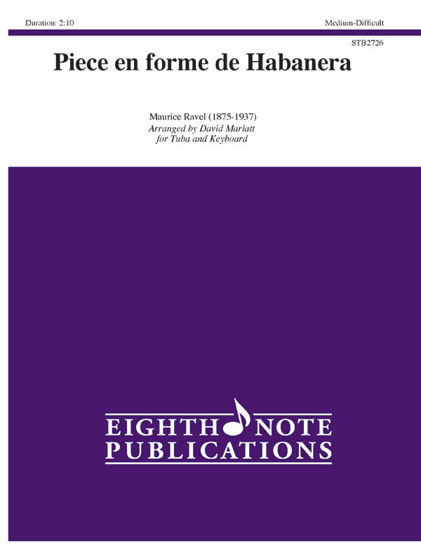Piece en forme de Habanera Cover Image
