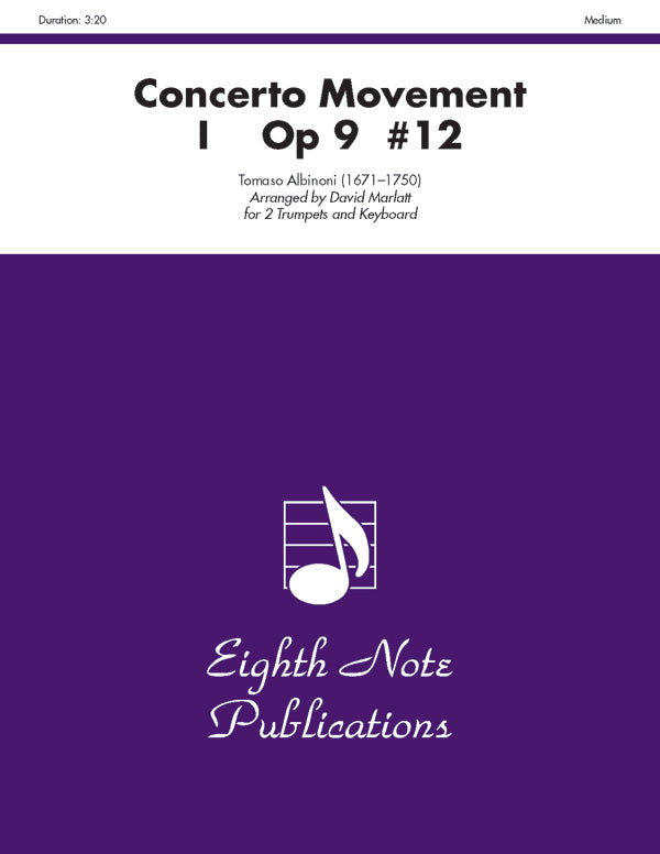 Concerto Movement I, Op 9 #12 Cover Image