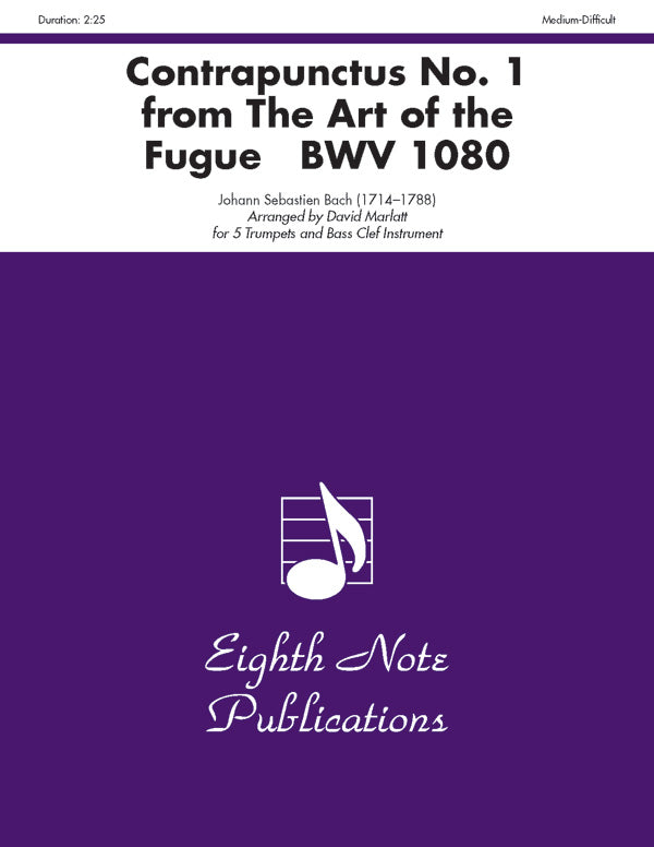 Contrapunctus No. 1 (from <i>The Art of the Fugue,</i> BWV 1080) Cover Image