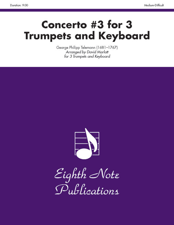 Concerto #3 for 3 Trumpets and Keyboard Cover Image