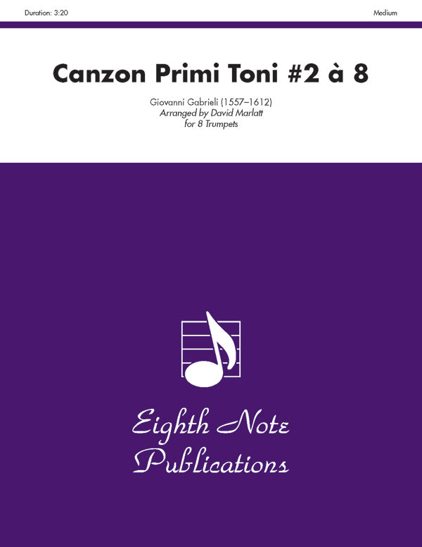 Canzon Primi Toni #2 à 8 Cover Image
