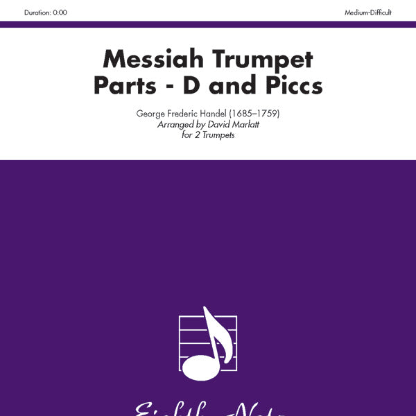 Messiah Trumpet Parts (D and Piccs) Cover Image