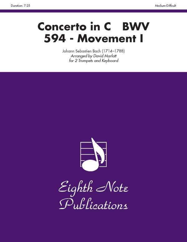 Concerto in C, BWV 594 (Movement I) Cover Image
