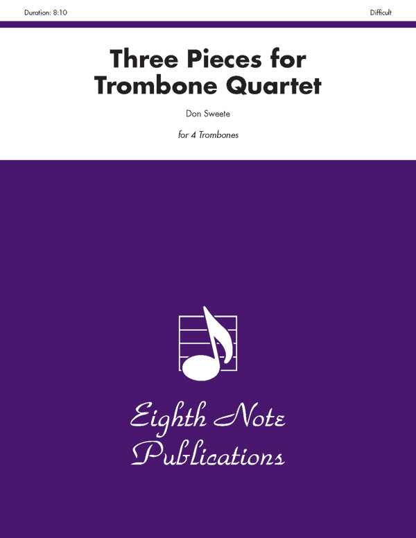 Three Pieces for Trombone Quartet Cover Image
