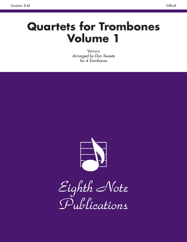 Quartets for Trombones, Volume 1 Cover Image