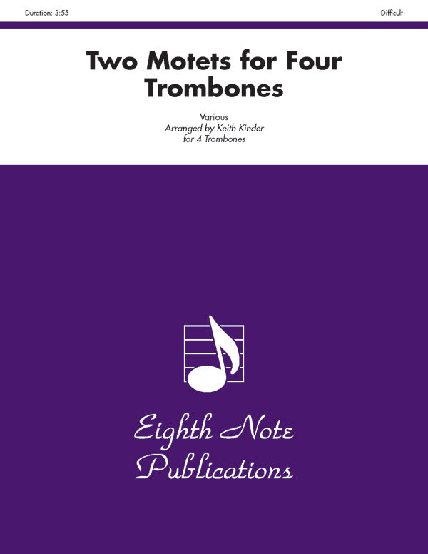Two Motets for Four Trombones Cover Image
