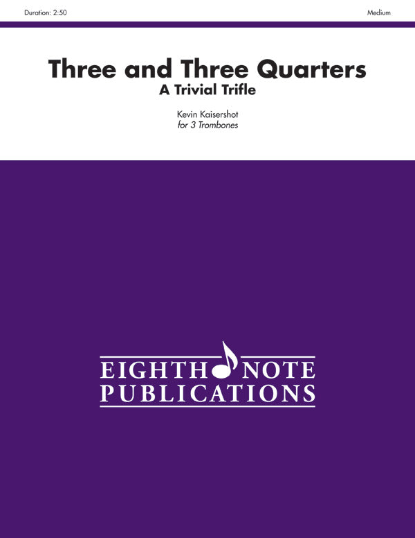 Three and Three Quarters Cover Image