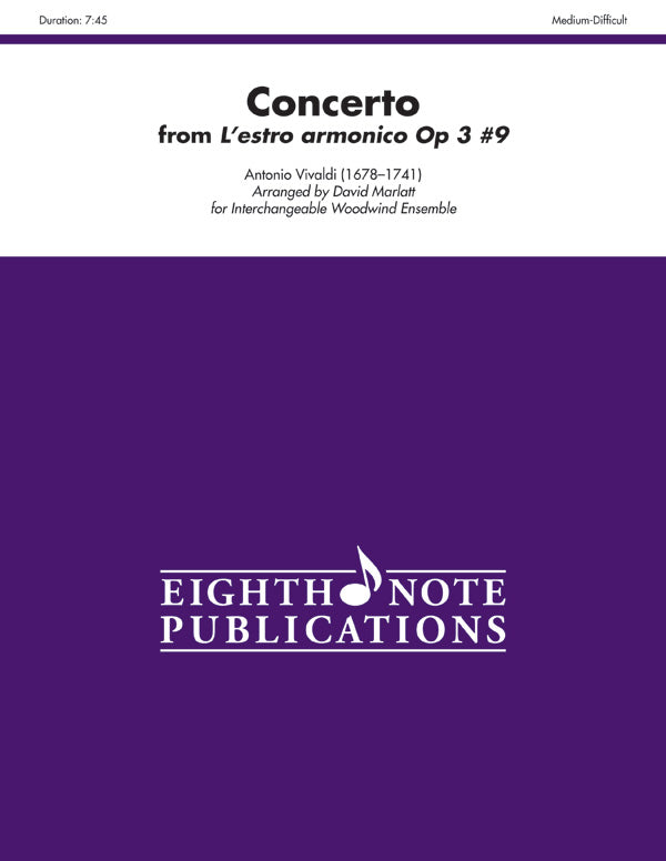 Concerto (from <i>L'estro armonico</i> Opus 3, No. 9) Cover Image