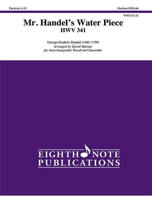Mr. Handel's Water Piece, HWV 341 Cover Image