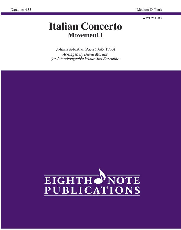 Italian Concerto Movement I Cover Image