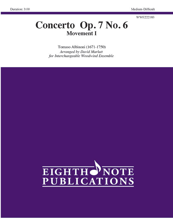 Concerto  Op. 7 No. 6 Cover Image