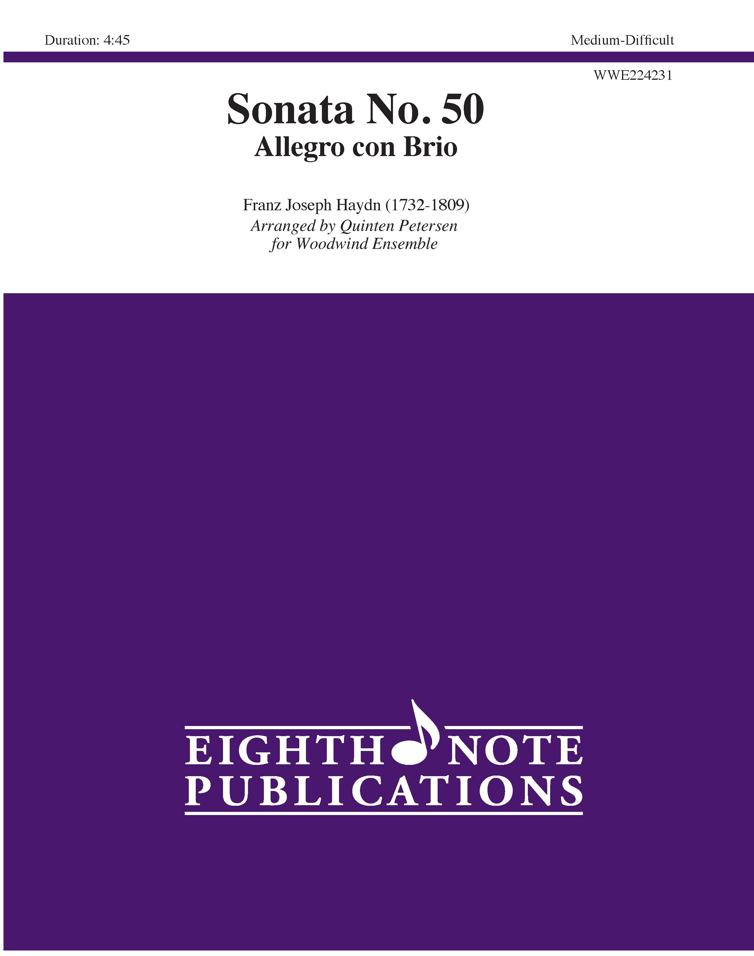 Sonata No. 50 - Allegro con Brio Cover Image