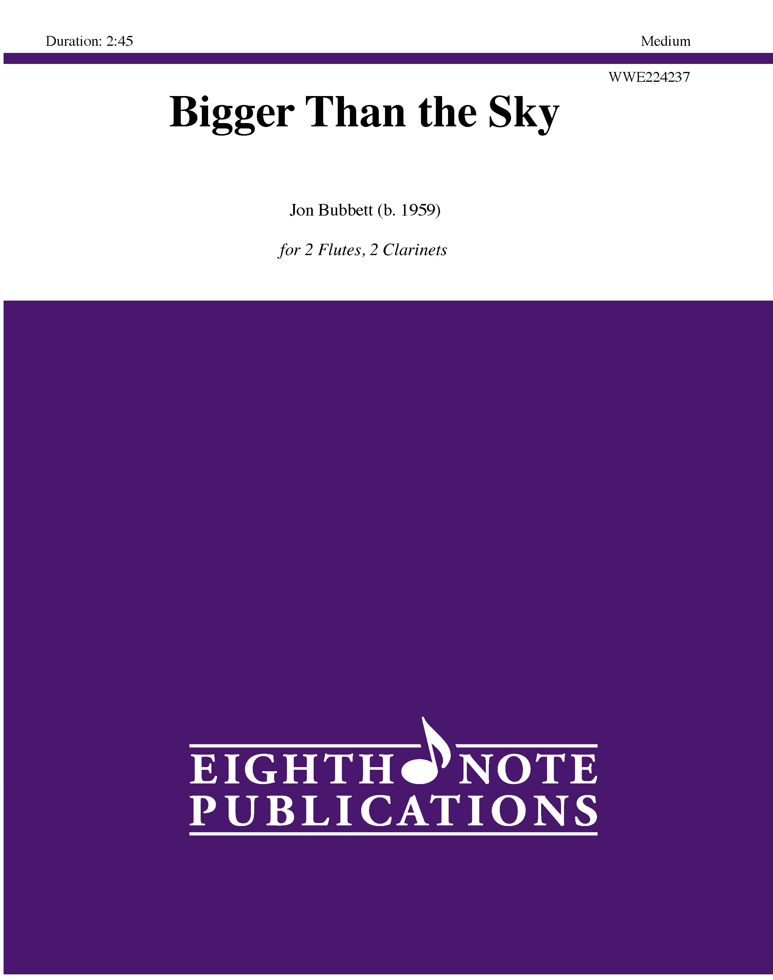 Bigger Than the Sky Cover Image