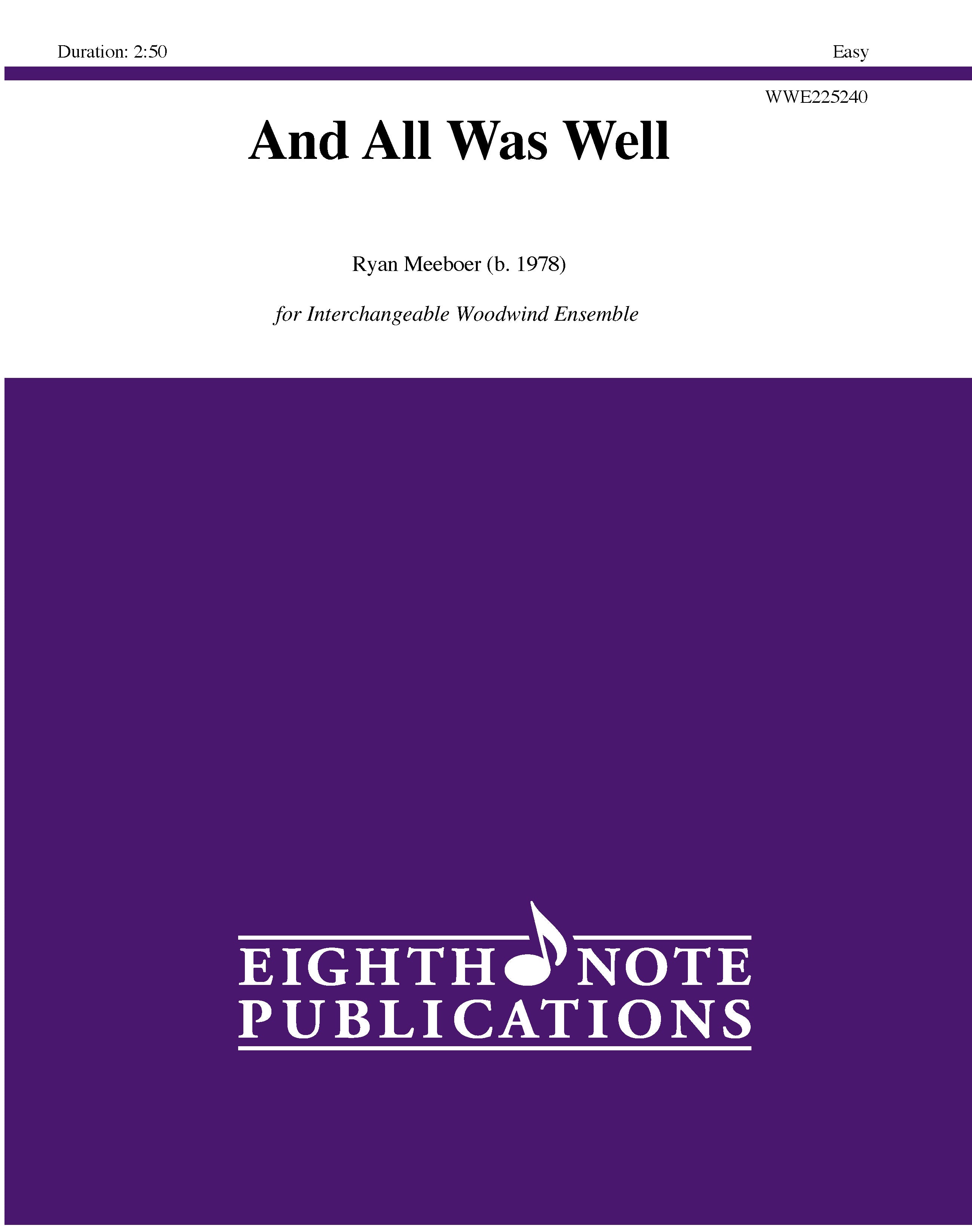 And All Was Well Cover Image