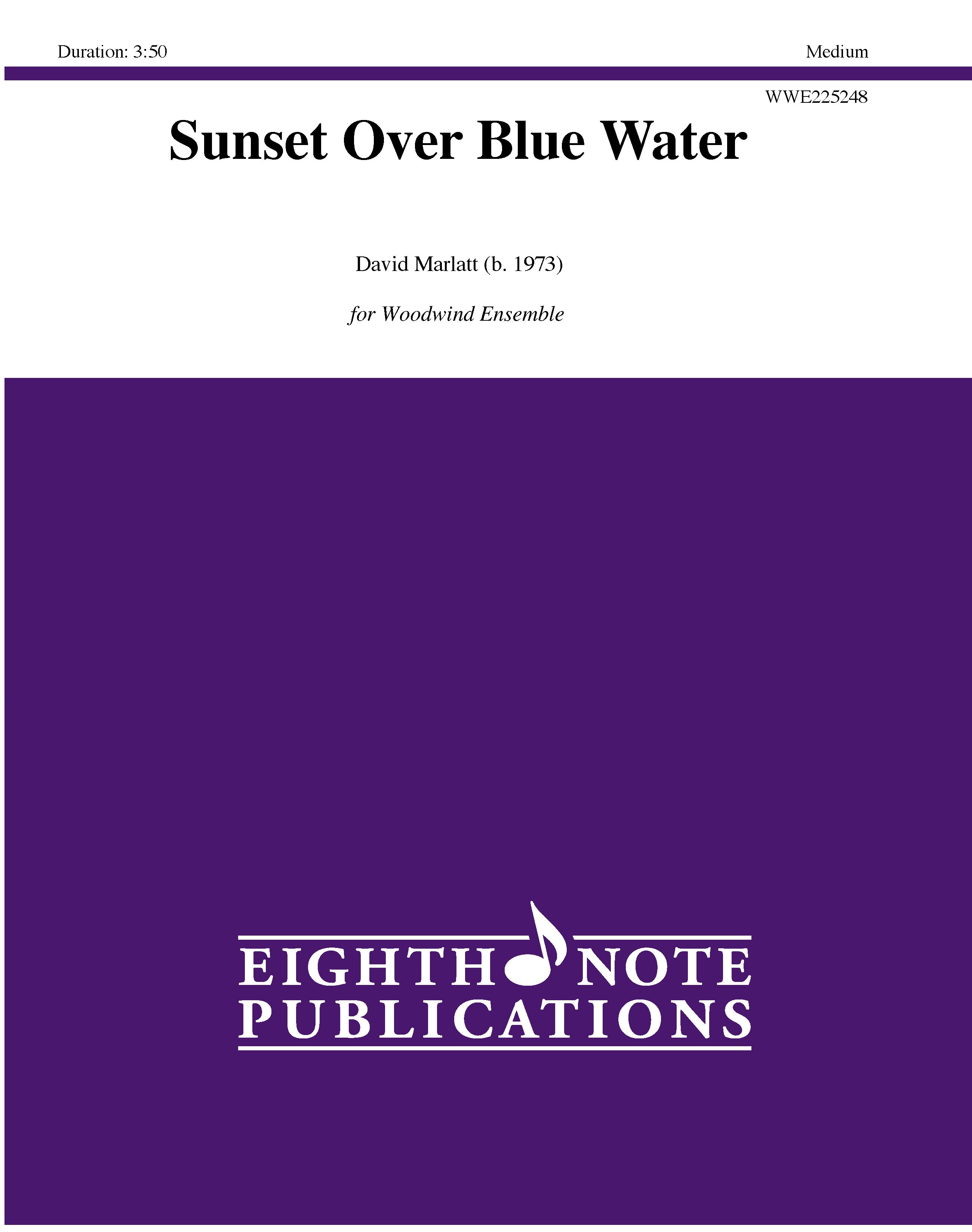 Sunset Over Blue Water Cover Image