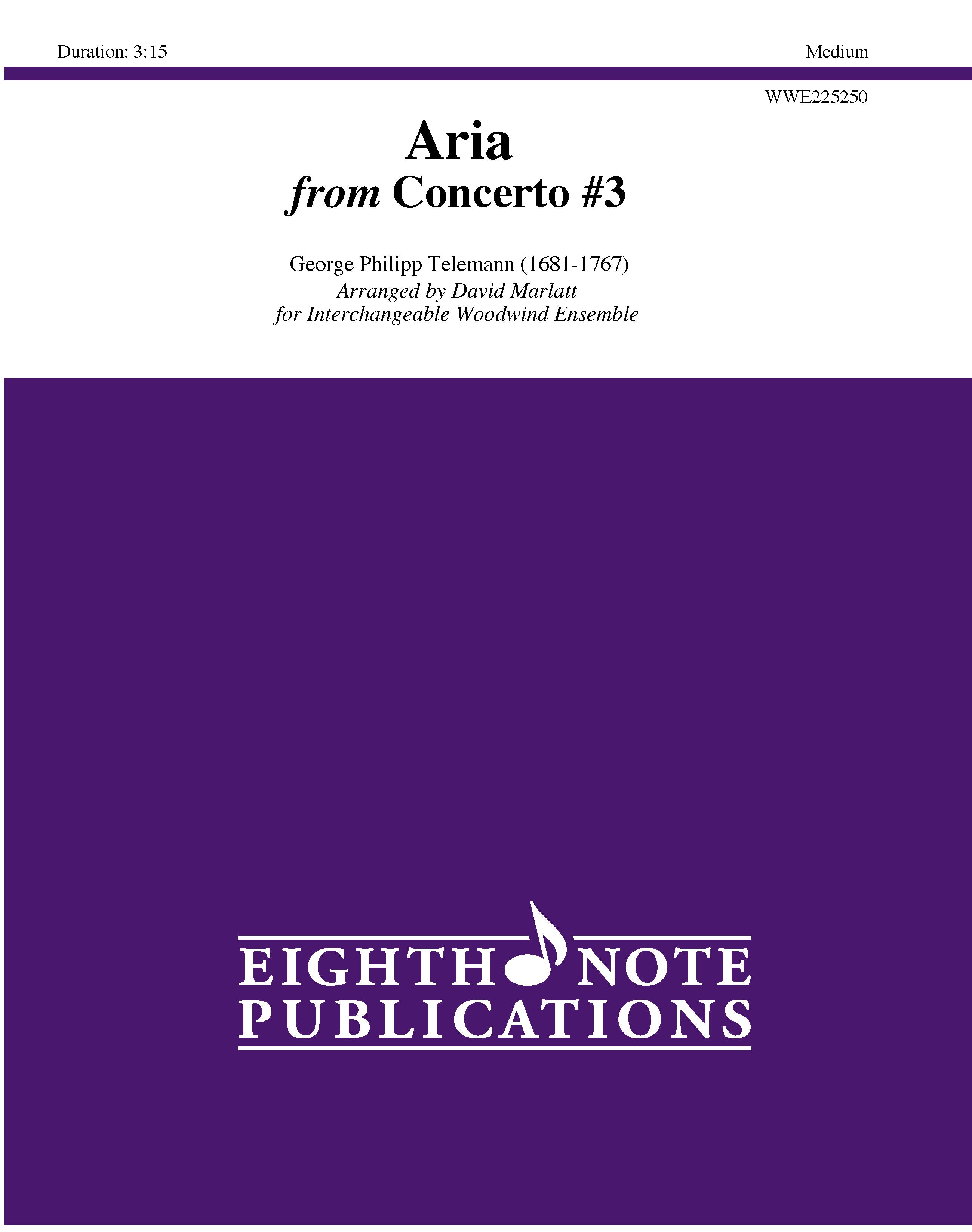 Aria from Concerto #3 Cover Image