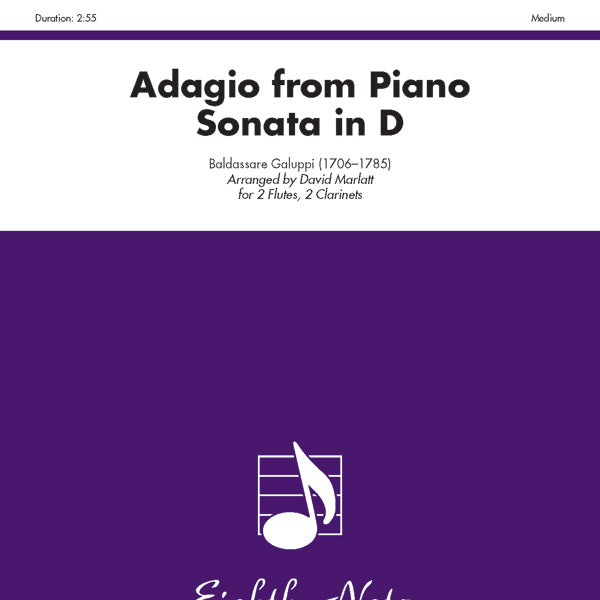 Adagio (from <i>Piano Sonata in D</i>) Cover Image
