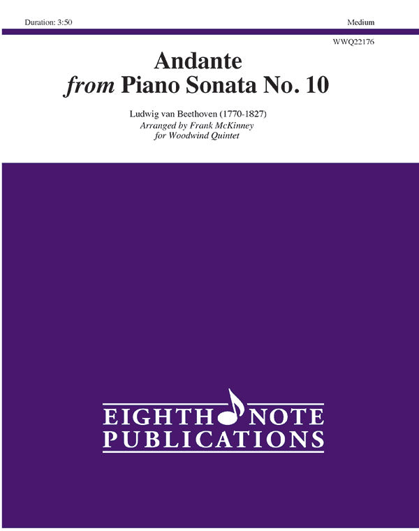 Andante from Piano Sonata No. 10 Cover Image