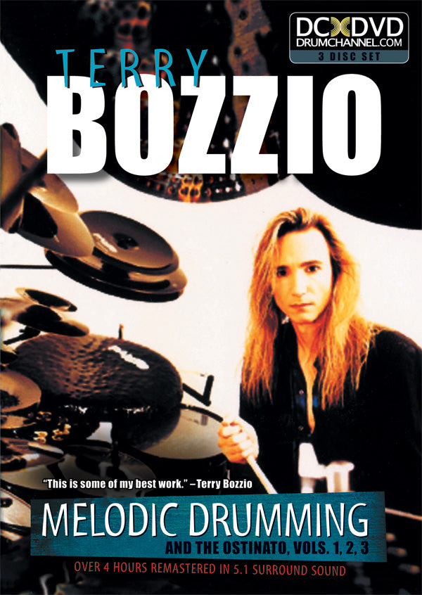 Terry Bozzio: Melodic Drumming and the Ostinato, Volumes 1, 2, 3 Cover Image