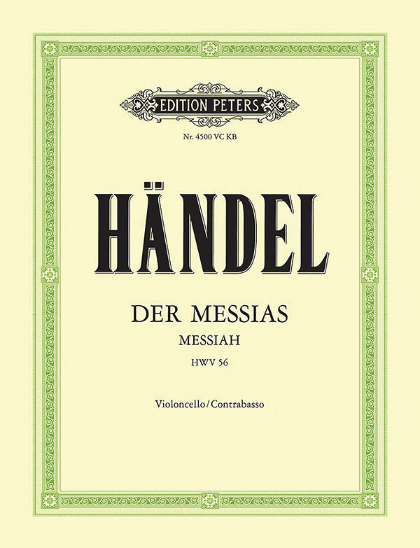 Der Messias / Messiah HWV 56 (Violoncello and Doublebass Part) Cover Image