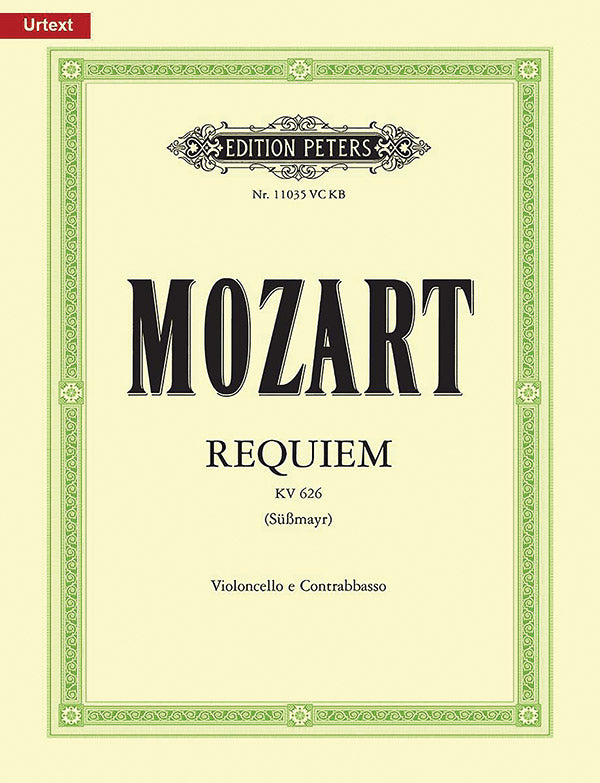 Requiem in D minor K626 (Violoncello and Contrabass Part) Cover Image