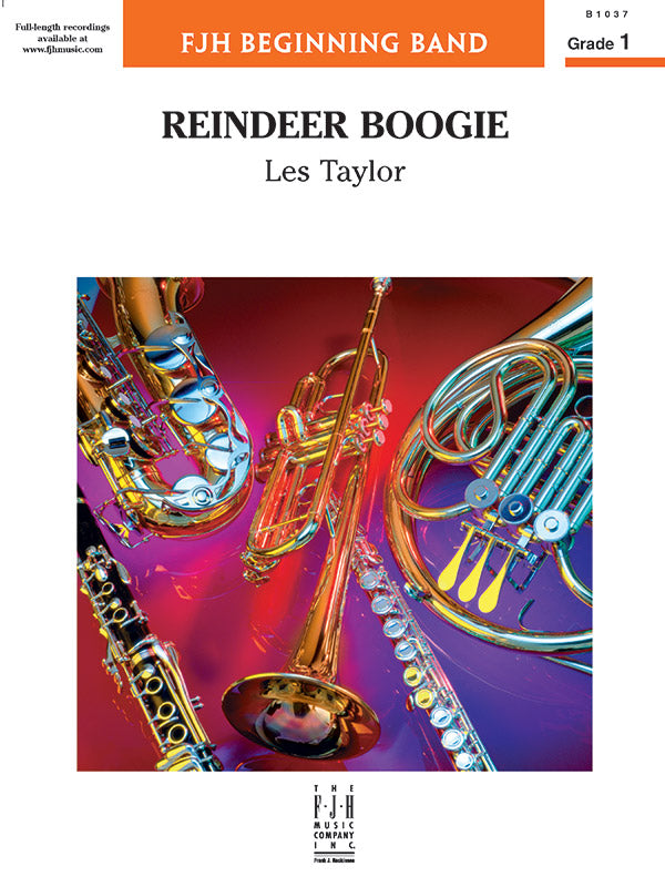Reindeer Boogie: E-flat Baritone Saxophone Sheet Music Preview
