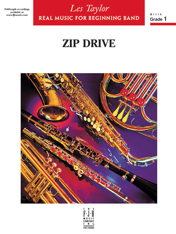 Zip Drive: B-flat Clarinet 2 Sheet Music Preview