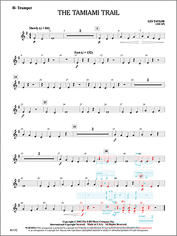 The Tamiami Trail: E-flat Alto Saxophone Sheet Music Preview
