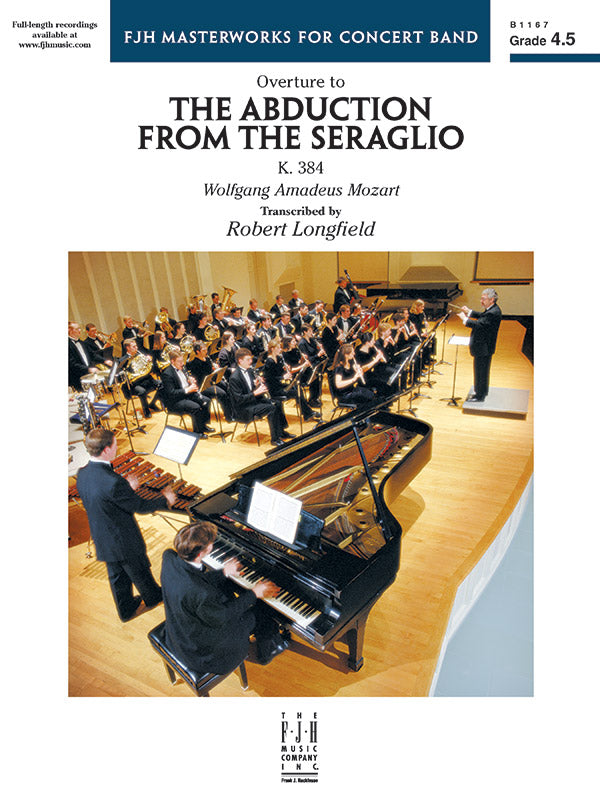 The Abduction from the Seraglio K. 384 (Overture): B-flat Bass Clarinet Sheet Music Preview
