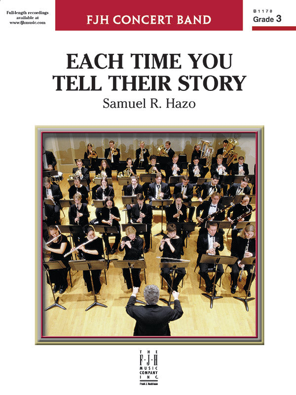 Each Time You Tell Their Story: B-flat Trumpet 1 Sheet Music Preview