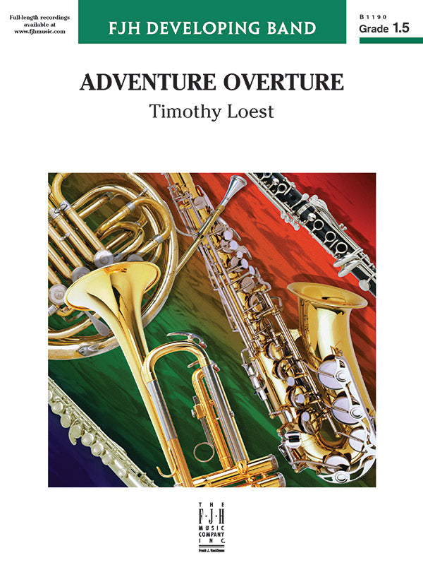 Adventure Overture: B-flat Tenor Saxophone Sheet Music Preview