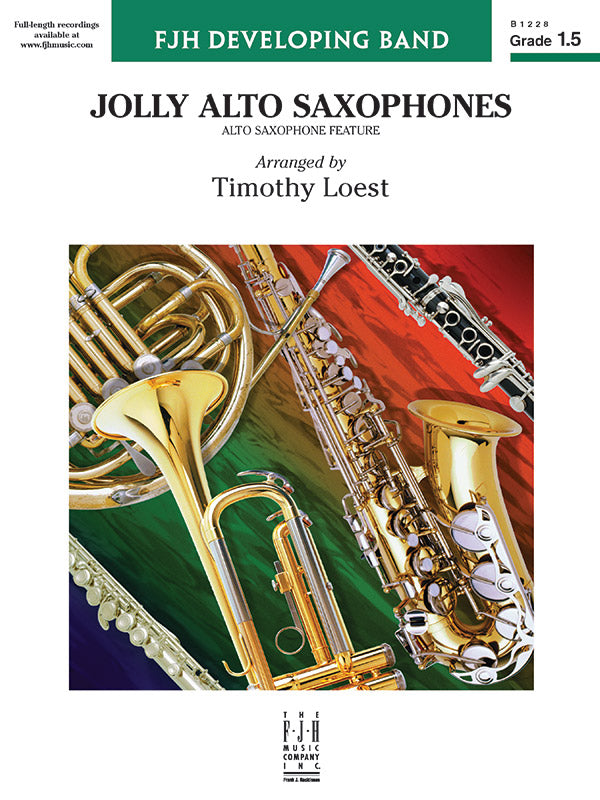 Jolly Alto Saxophones Sheet Music Preview