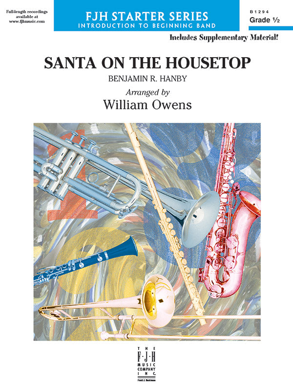 Santa on the Housetop: Snare Drum/Bass Drum Sheet Music Preview