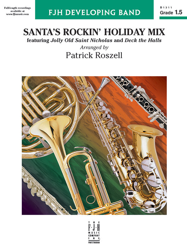 Santa's Rockin' Holiday Mix (featuring Jolly Old Saint Nicholas and Deck the Halls) Sheet Music Preview