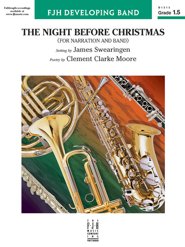 The Night Before Christmas (for Narration and Band): Flute Sheet Music Preview