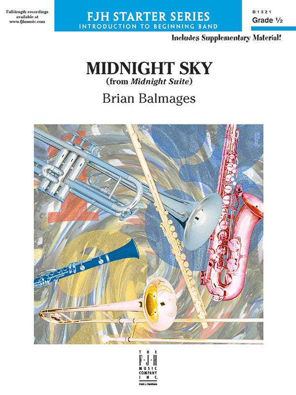 Midnight Sky (from Midnight Suite): B-flat Bass Clarinet Sheet Music Preview