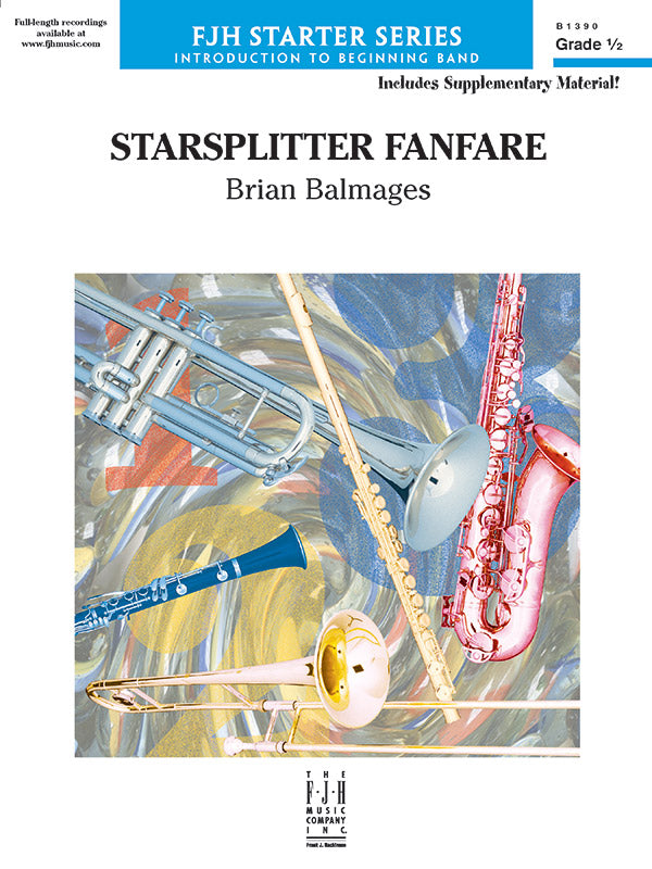Starsplitter Fanfare: B-flat Bass Clarinet Sheet Music Preview