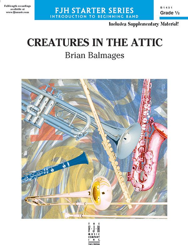 Creatures in the Attic: B-flat Bass Clarinet Sheet Music Preview