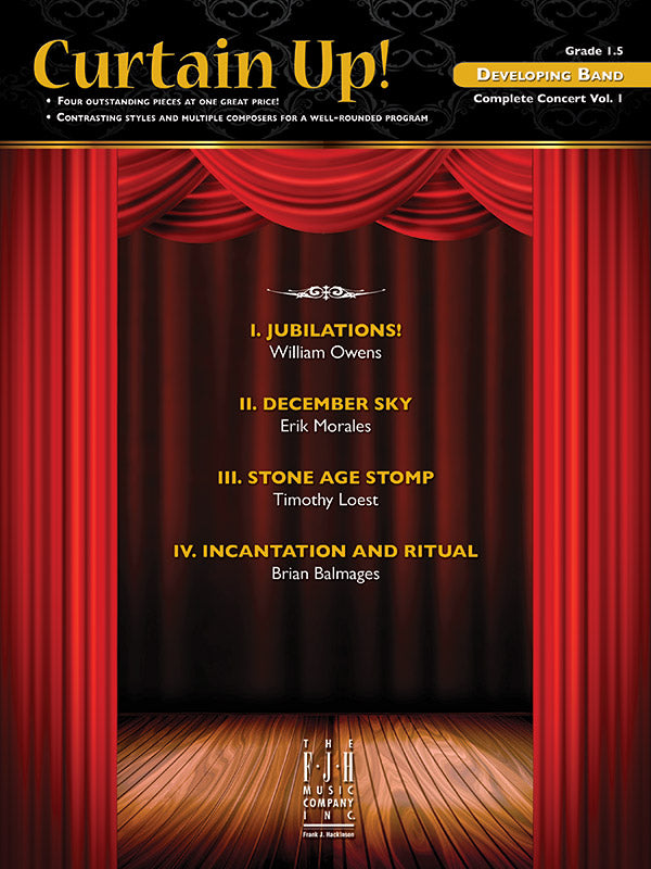 Curtain Up! (Complete Concert Developing Band Vol.1): B-flat Bass Clarinet Sheet Music Preview