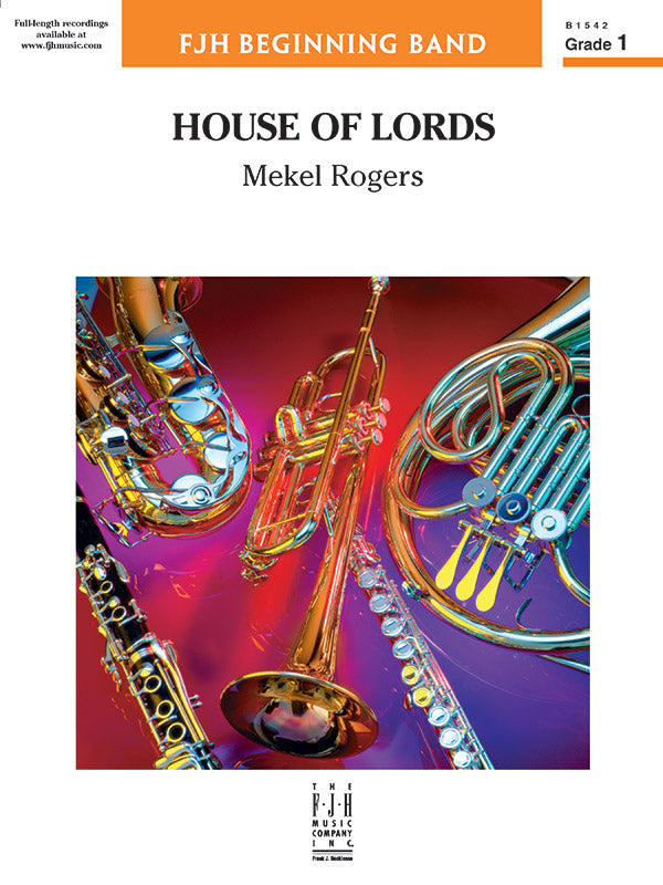 House of Lords: B-flat Clarinet 2 Sheet Music Preview