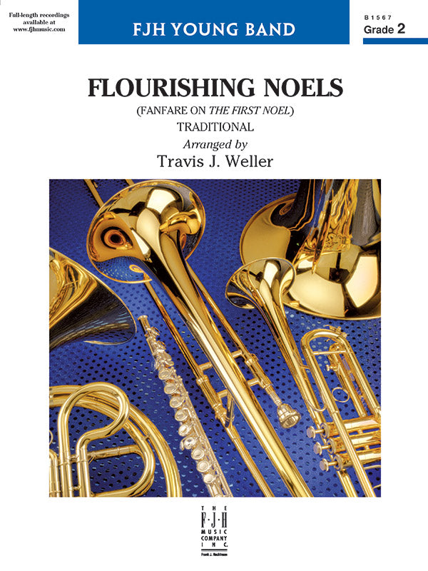 Flourishing Noels (Fanfare on The First Noel): B-flat Trumpet 2 Sheet Music Preview
