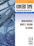 Concert Time Beginning Band Book 1 - Percussion Cover Image