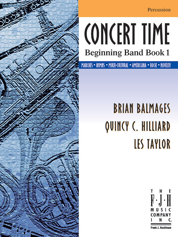 Concert Time Beginning Band Book 1 - Percussion Cover Image