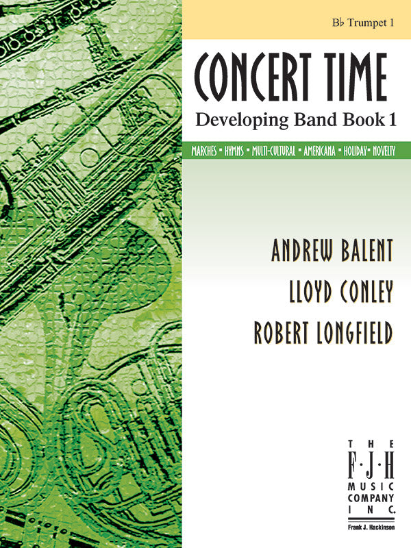 Concert Time Developing Band Book 1 - Trumpet 1 Cover Image