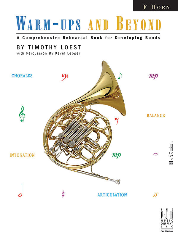 Warm-ups and Beyond - F Horn Cover Image