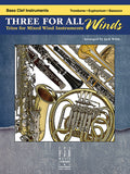 Three For All Winds - Bass Clef Instruments Cover Image